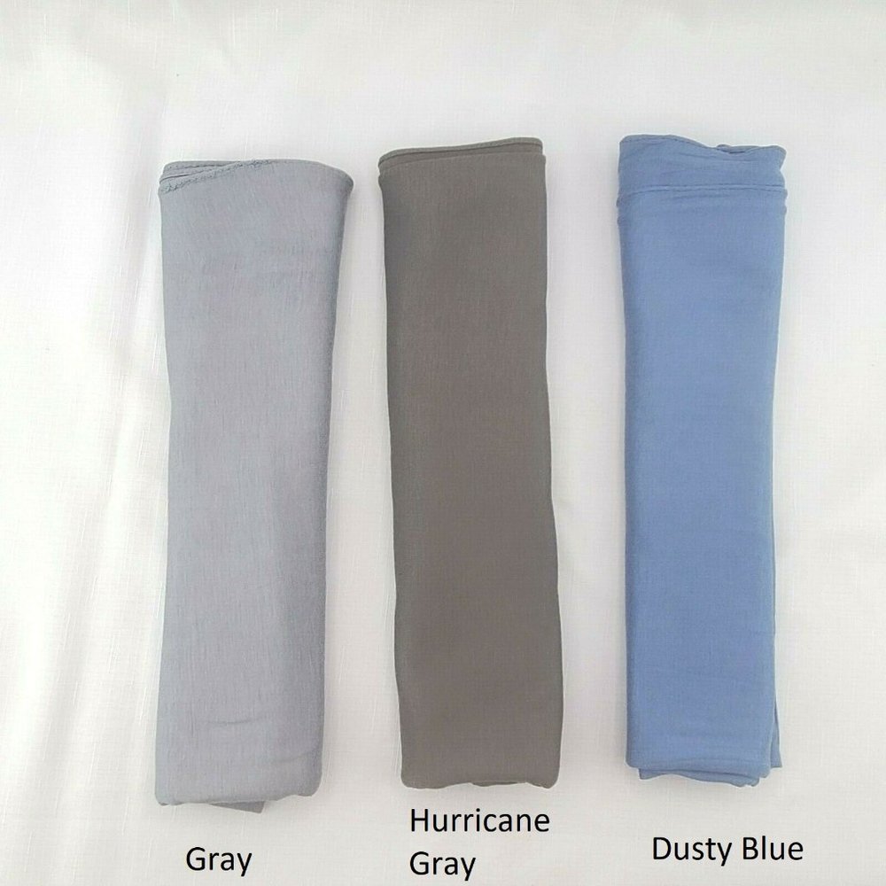 Jersey Cotton Solid Hijab Scarf Long Muslim Shawl Stretchy Soft Turban Wrap - Picture 4 of 11